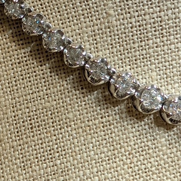 5 Carat Natural Diamond Necklace Platinum 850 Authentic Beautiful High Class - Picture 15 of 15